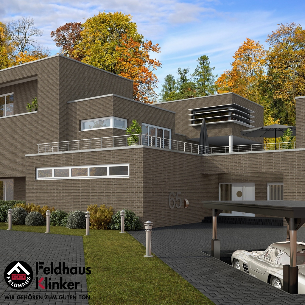 Клинкерная фасадная плитка Feldhaus Klinker R680 Sintra argo NF14, 240*14*71 мм